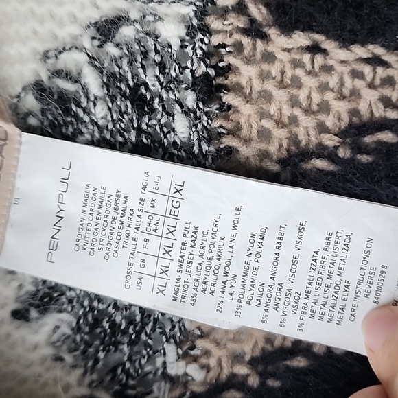 Pennyblack Boho Boucle Melange Fringe Knit Open Long Cardigan - Picture 5 of 9